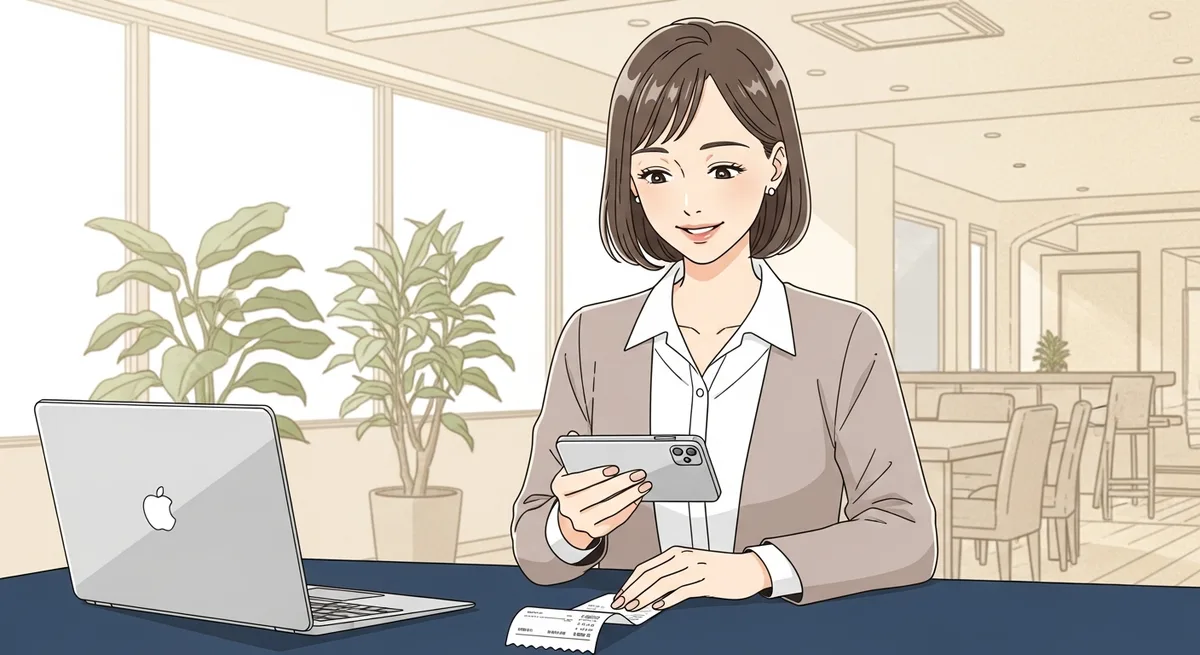 費用が発生したら、その場でLINEで送るだけ。